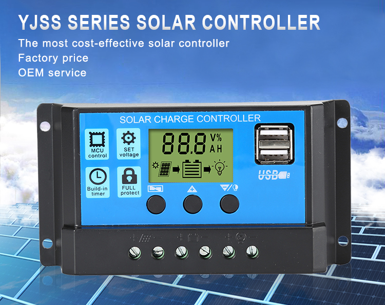 10A PWM Solar Charge Controller - Solar Battery Charging Regulator